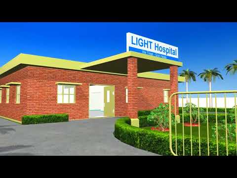 You tube video- music background , shows schematic of one level hospital with few exam rooms